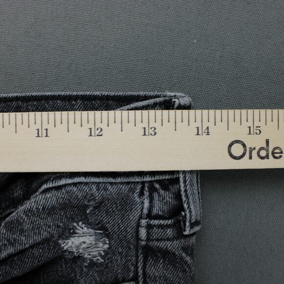 Abercrombie Fitch Jeans Mens 28x32 Black Distressed 90s Vintage Stretch Pants - Picture 5 of 9